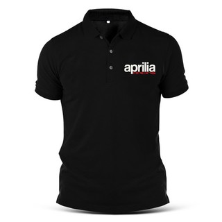 เสื้อโปโล Aprila RSV4 MotoGP Motorcycle SBK สําหรับผู้ชาย