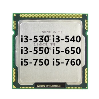 หน่วยประมวลผล CPU i3-530 i3-540 i3-550 i5-650 i5-660 i5-750 i5-760 LGA 1156