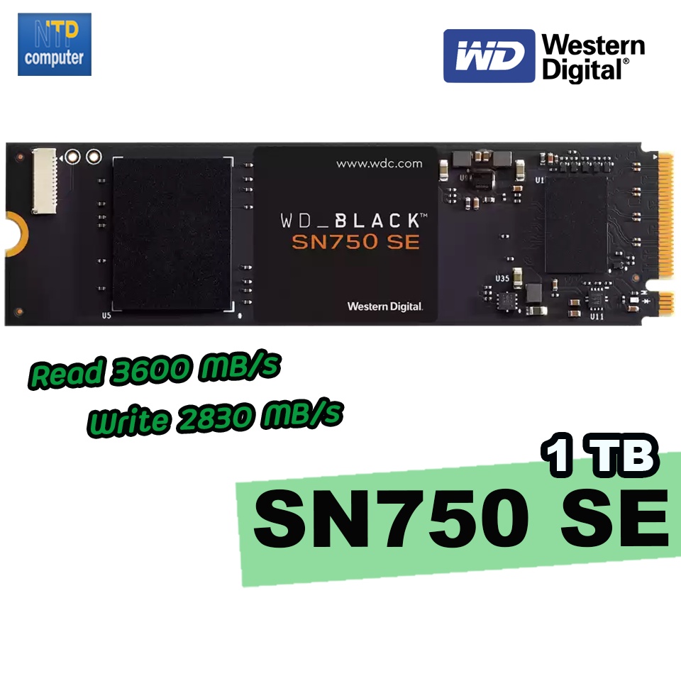 WD BLACK SN750 SE 1TB SSD M.2 NVMe GEN3 GEN4 SN 750SE ของใหม่