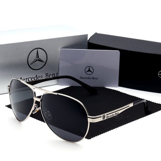 Mercedes-benz แว่นกันแดด Polarized ป้องกันรังสียูวี Oversize สําหรับผู้ชายผู้หญิง