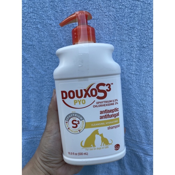 Douxo chlorhexidine shampoo รุ่นใหม่เป็นขวดปั๊มทั้งไซส์เล็กและใหญ่ค่ะ