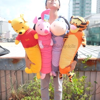 หมอนข้าง Pooh หมีพูห์ &amp; Piglet พิกเล็ต &amp; Eeyore อียอร์ &amp; Tigger ทิกเกอร์ ถอดปลอกซักได้ 30นิ้ว พู พูห์ หมีพู