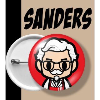 เข็มกลัด วงกลม 6 ซม. ผู้พัน SANDERS