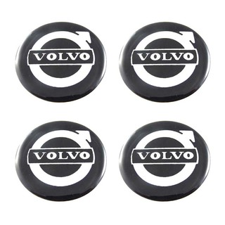 50mm. สติกเกอร์ VOLVO สีดำ สติกเกอร์ติดดุมล้อ สติกเกอร์เรซิ่น กว้าง 50 มิล.(5เซนติเมตร)