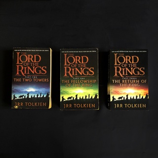 หนังสือ The Lord of the Ring Part 1-3 by JRR Tolkien มือสอง สภาพดี