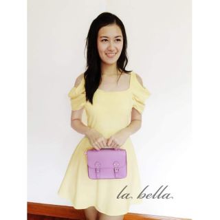 DRESS สีเหลืองpastel