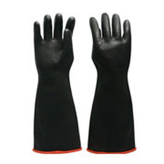 GLVR0020 ถุงมือยางธรรมชาติ / Rubber Gloves ป้องกันสารเคมี รุ่น G627 ( 1 คู่ / แพ็ค )