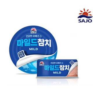 &gt;&gt;ส่งจากไทย&gt;&gt;ทูน่ากระป๋อง รสต้นตำหรับ /  Sajo Tuna Mild 마일드참치  150g