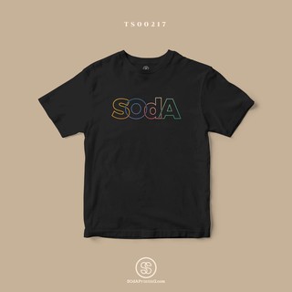 เสื้อยืด พิมพ์ลาย SOdA สีดำ  (TS00217) #SOdAtee #SOdAPrintinG