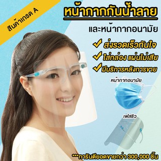 Systano (ส่งจากไทย) เฟสชิว หน้ากากป้องกันน้ำลาย หน้ากากกันน้…