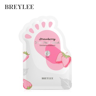 BREYLEE มาส์กเท้าสตรอเบอร์รี่แบบลอกออก 40 มิลลิลิตร