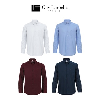 Guy Laroche เสื้อเชิ้ตคอปกสีพื้น Slim fit  รุ่นขายดี มีให้เลือก 4 สี (BAB6200P3)