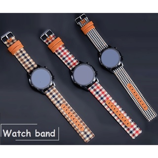 22mm Strap Huawei Watch GT/ huawei gt2 /GT2 Pro/GT2e Huawei watch 3 / Huawei watch 3 pro Nylon Leather Swallow Gird Watchband Garmin Venu 2 / Amazfit GTR 2 / Amazfit GTR 2e Cloth Watchband