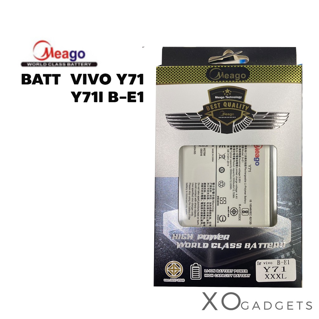 Meago แบตเตอร์รี่ VIVO Y71 Y71I B-E1 แบต VIVO Y71 Y71I B-E1 มี มอก. (รับประกัน 1 ปี) #2