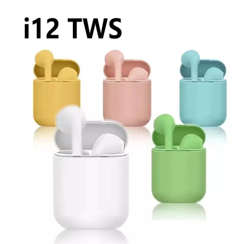 inpods12 ของแท้100%หูฟัง i12 TWSพร้อมกล่องชาร์จ หูฟังบลูทูธ ไร้สาย Bluetooth V5.0 ios Androd