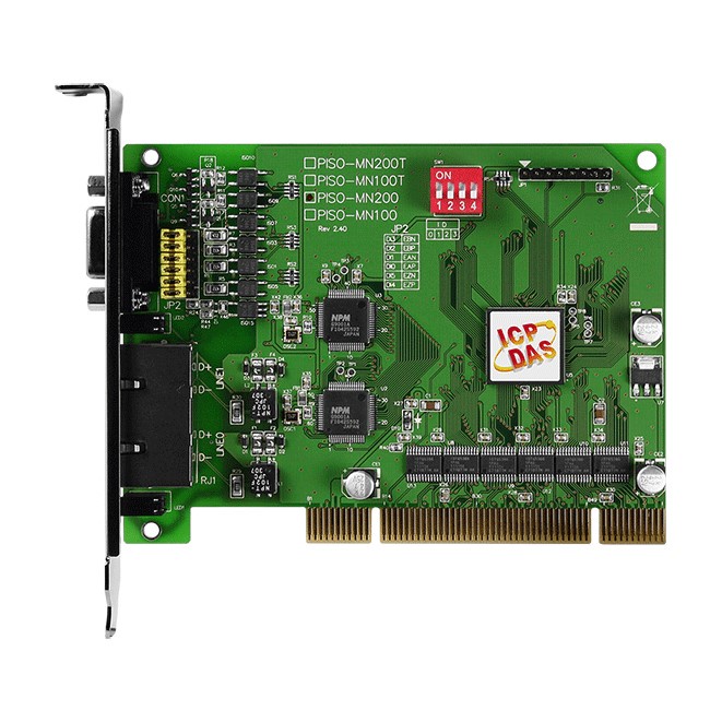 ไอซีพี DAS PISO-MN200 | ปิโซ-MN200T | PISO-MN200EC PCI Bus, มาสเตอร์การ์ด Motionnet แบบดูอัลแบนด์