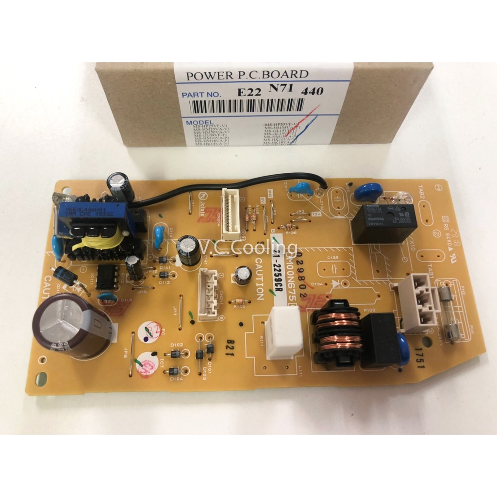 Mitsubishi Electric แผงคอนโทรลคอยล์เย็น รุ่น MS-GL13VF-T1, MS-GL09VF, MS-GL15VF, MS-GL13VF Part No. E22 N71 440 ราคา ถูกที่สุด ดีลบีเคเค แกลเลอรีภาพที่ 2