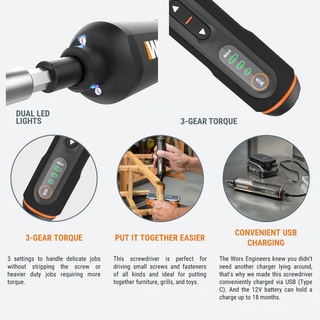 พร้อมส่ง WORX WX240.1/WX241/WX242 4V Mini Home Use Screwdriver Pen Kits ...