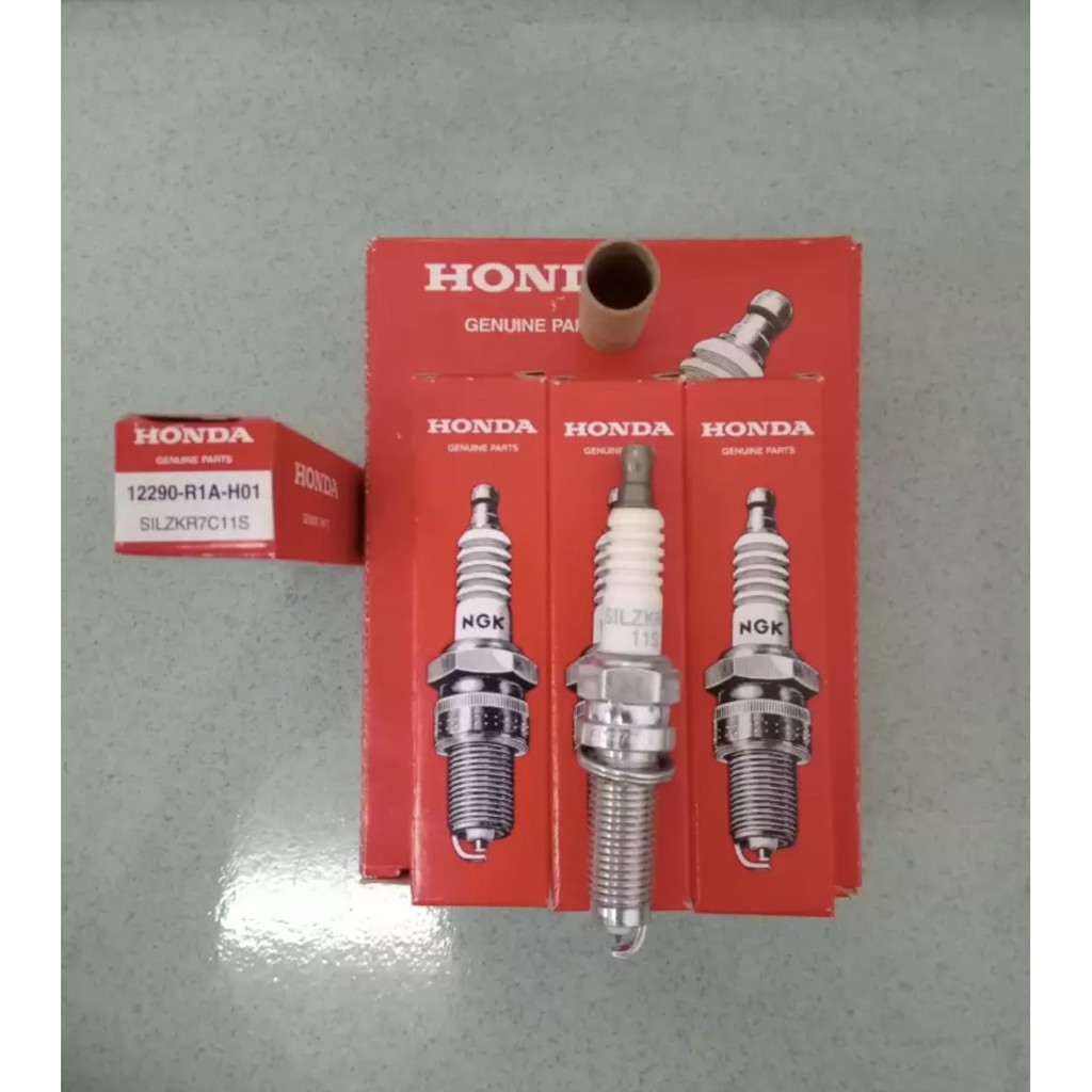 12290-R1A-H01 หัวเทียนอิริเดียม SILZKR7C-11S CIVIC ACCORD TRO,T2A 2.0,TOA 2.0 (1 ชุด - 4 ชิ้น)