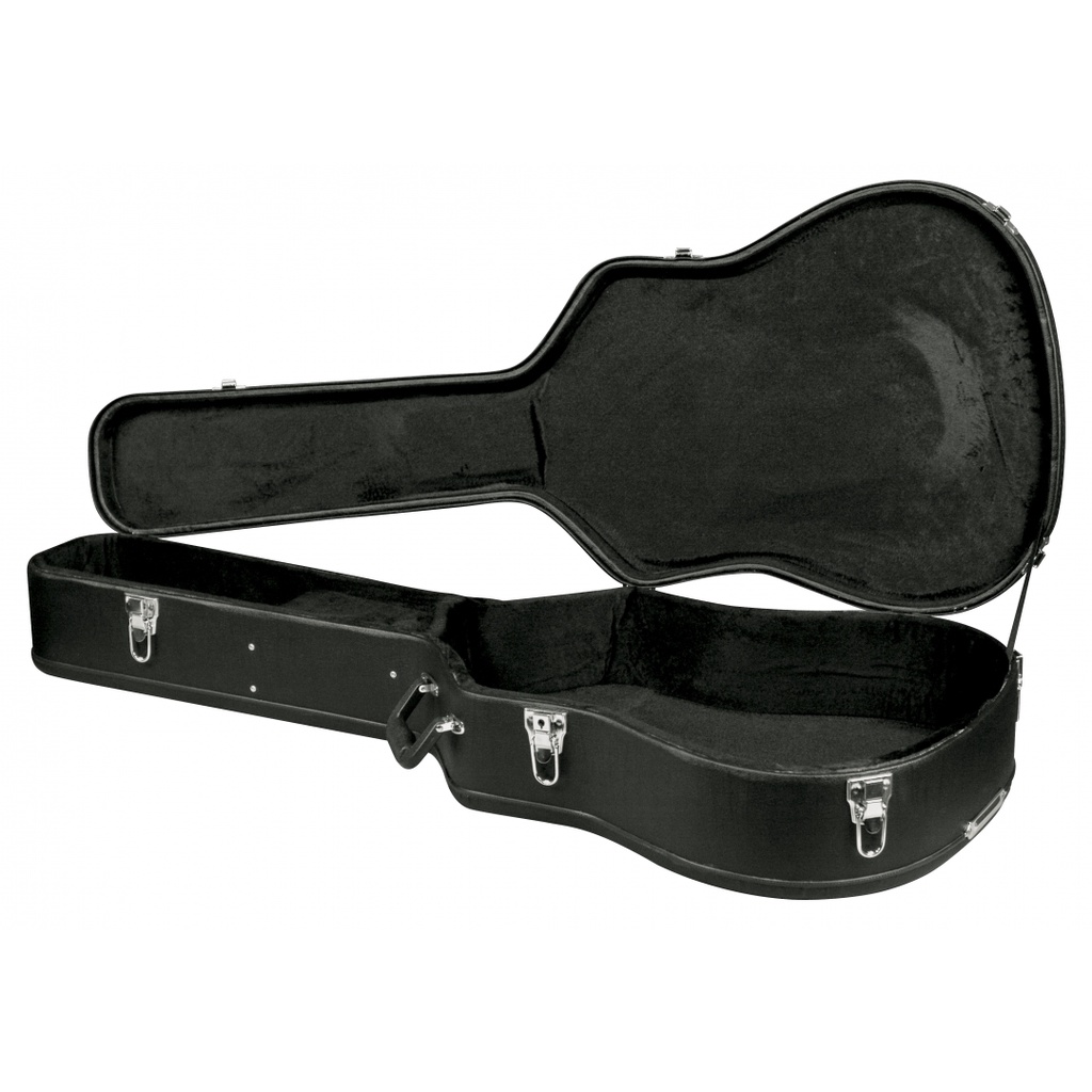 Carrion C-1504 Black Hardshell Triple O Acoustic Guitar Case