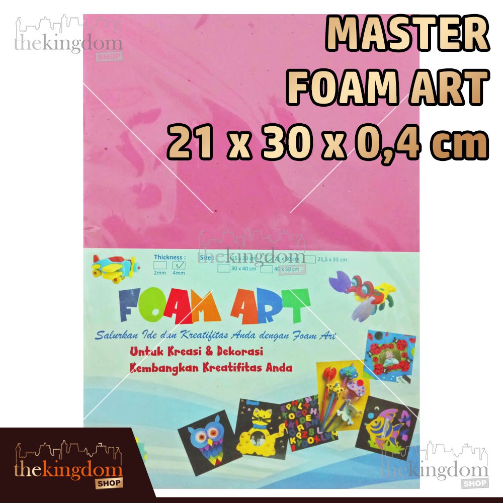 มาสเตอร์โฟมอาร์ตคัลเลอร์ 4มม. 21x30ซม. 21 x 30ซม. /2