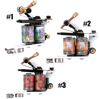 Professional Tattoo Machine อุปกรณ์เครื่องสักโลหะผสมสังกะสี 3แบบสําหรับผู้เริ่มต้น