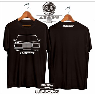 เสื้อยืด ลายรถยนต์ Mercedes BENZ W123 W SERIES