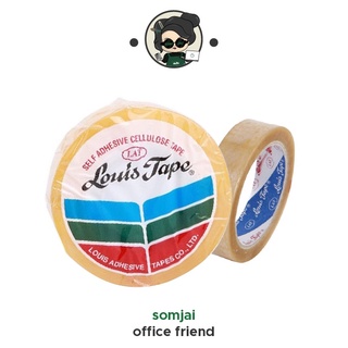 LOUIS TAPE (หลุยส์) เทปใส สก๊อตเทป 1 นิ้ว x 72หลา กาวติดแน่น ทนทาน กาวไม่เยิ้ม ติดได้ง่ายกับทุกพื้นผิววัสดุ ลอกสะดวก