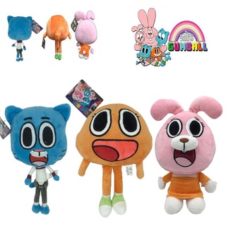 ตุ๊กตานุ่ม รูปการ์ตูน The Amazing World Of Gumball Darwin ขนาด 9.84 นิ้ว สําหรับเด็ก