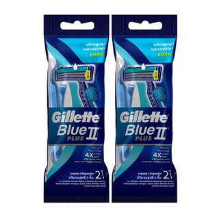 ✨คุ้มสุดๆ✨ Gillette ยิลเลตต์ ด้ามมีดโกน บลูทูพลัส - 2 แพ็ค/แพ็ค 2 ชิ้น 🚚พร้อมส่ง!! 💨