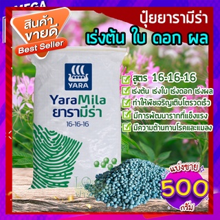 ปุ๋ยยารามีร่า 500กรัม🥑 สูตร 16-16-16 ปุ๋ยเคมี เร่งการเจริญเติบโตของต้น ใบ ดอก และผล  ปุ๋ยใส่ต้นไม้ ปุ๋ยใส่ผัก