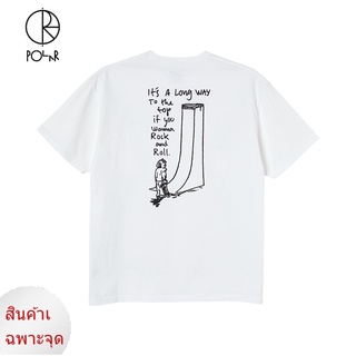 เสื้อยืดแขนสั้น พิมพ์ลายโลโก้ตัวอักษร Polar Skate Co RocknRoll สําหรับผู้ชาย