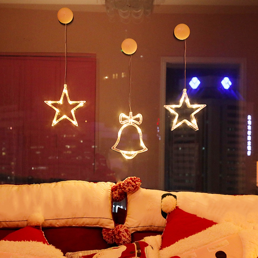 สายไฟ Led รูปดวงจันทร์สําหรับตกแต่งบ้านหน้าต่างคริสต์มาส