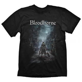 Bloodborne Men &amp; amp; Night ขนาดใหญ่สีดำเสื้อยืดผู้ชายเสื้อยืดแขนสั้นผ้าฝ้าย 100 เสื้อยืดสำหรับ