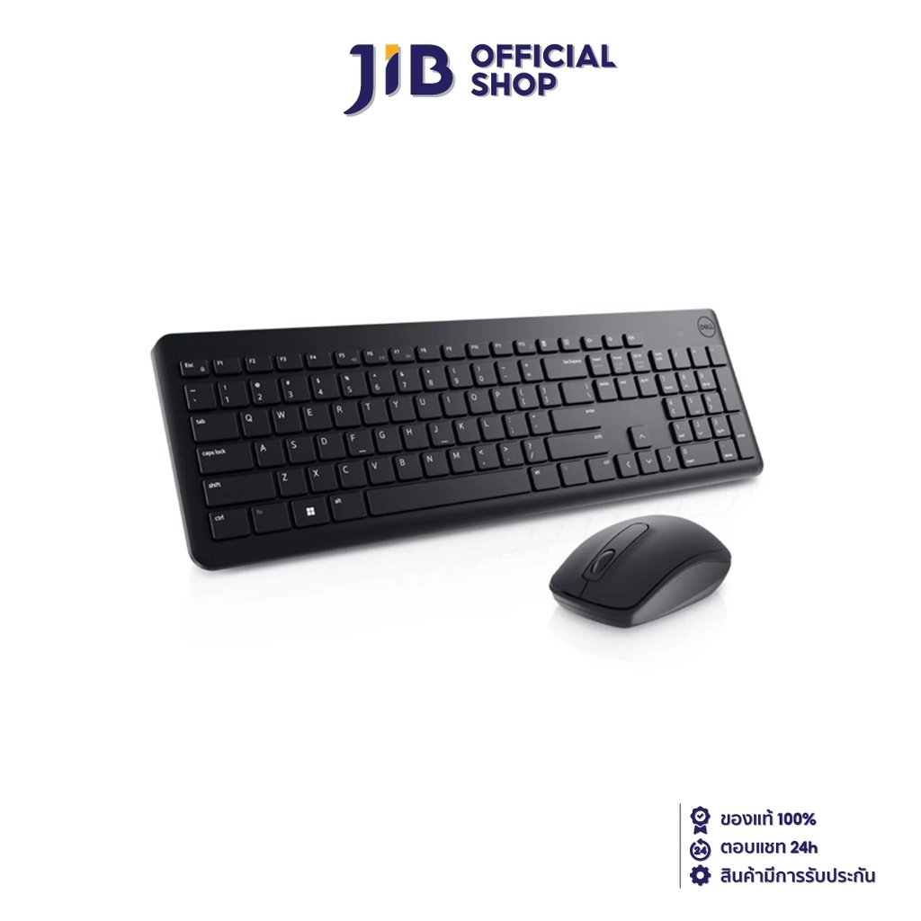 KEYBOARD & MOUSE (คีย์บอร์ดและเมาส์) DELL WIRELESS KM3322W EN-TH