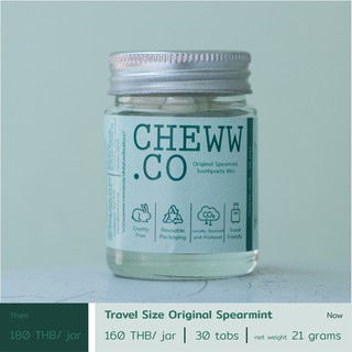 [G] Travel Size Original Spearmint Toothpaste Tabs