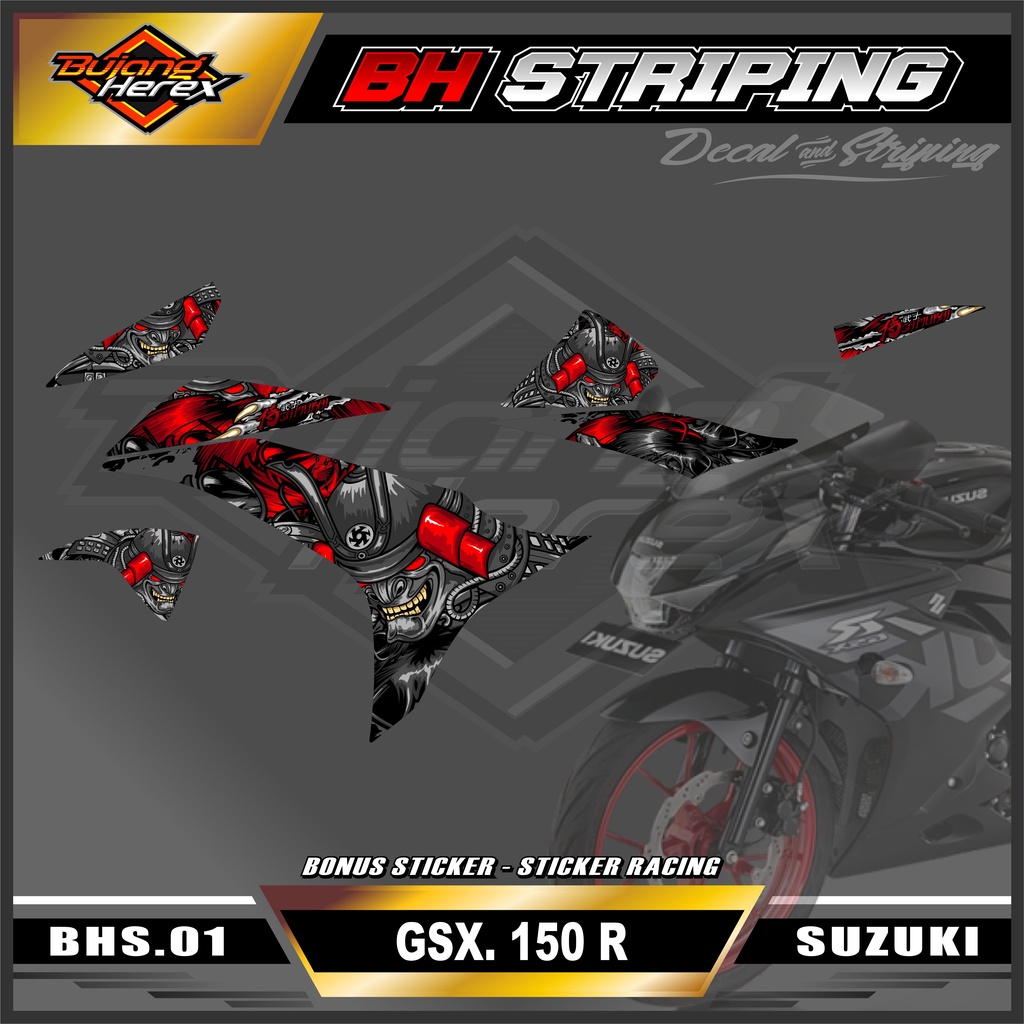 สติกเกอร์ GSX 150 R Striping Sticker - GSX 150 R สําหรับติดตกแต่งรถจักรยานยนต์ BHS-001