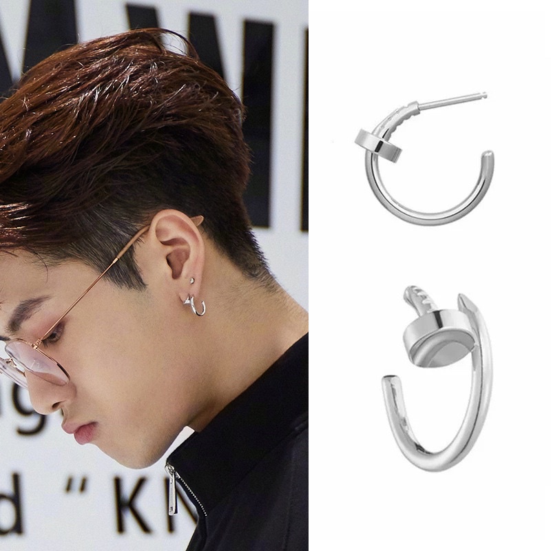 พร้อมส่ง‼️ต่างหูตะปูเงิน Jackson Wang