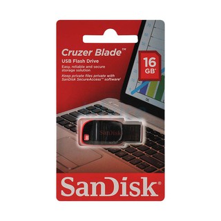 16GB "SanDisk" CRUZER BLADE (SDCZ50) สินค้ารับประกัน 5 ปี