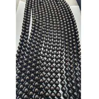 Black Onex round beads นิลดำ