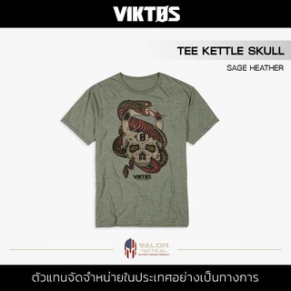 Viktos - Tee Kettle Skull [Sage Heather] เสื้อยืด สกรีนลายกราฟฟิค เสื้อสกรีนลายเท่ๆ เสื้อยืด Oversize