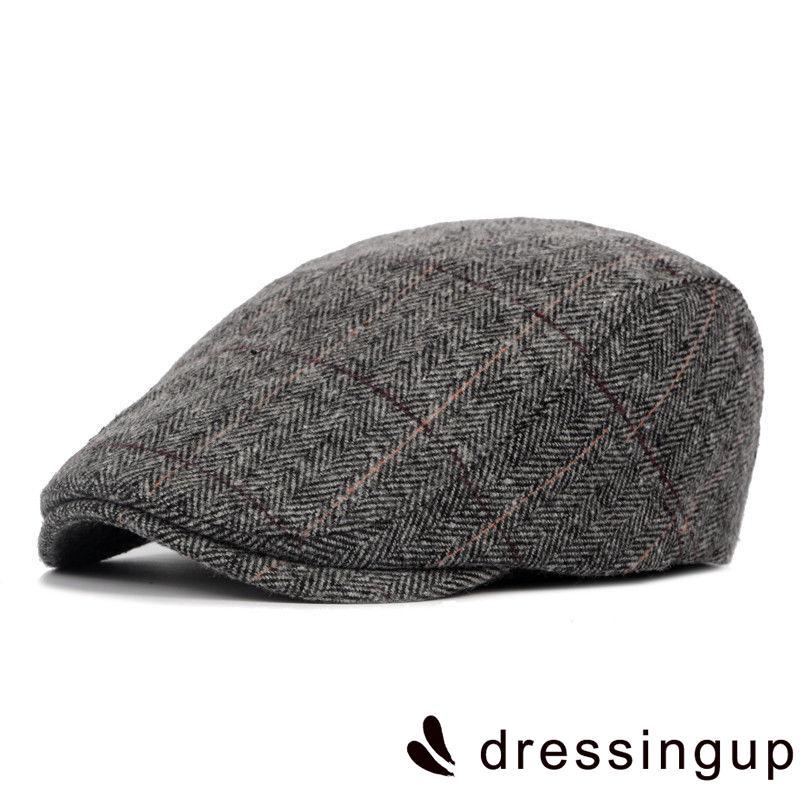 ntg - mens หมวก beret herringbone สําหรับเด็กผู้ชาย