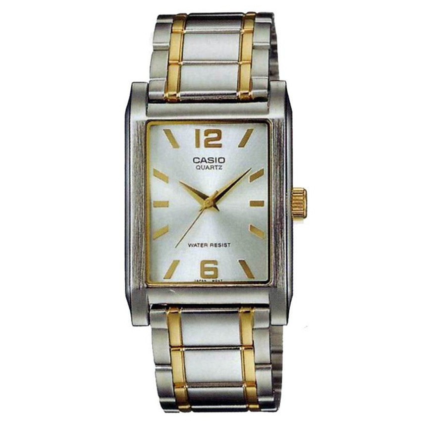 Casio นาฬิกาข้อมือผู้หญิง สายสแตนเลส รุ่น LTP-1235SG-7ADF-สีเงิน ทอง