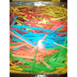กระดาษฝอย แบบสี กันกระแทก (เส้นตรง 0.5-0.7มิล)น้ำหนักประมาณ 100 กรัม/ถุง