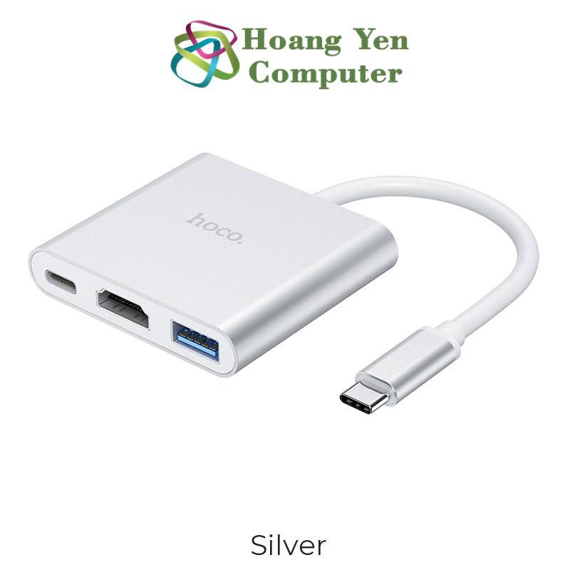 Hoco HB14 สาย Type C to HDMI (Type C to HDMI + USB + Type C) - คอมพิวเตอร์ Hoang Yen
