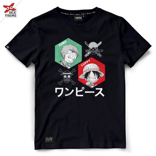 เสื้อยืดวันพีช One Piece-1550-BK : LUFFY x ZORO