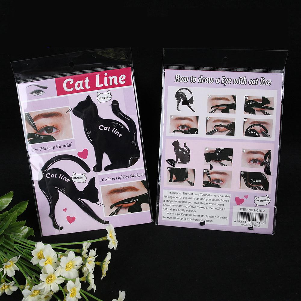 แม่แบบเขียนอายไลเนอร์ cat line pro 2 ชิ้น