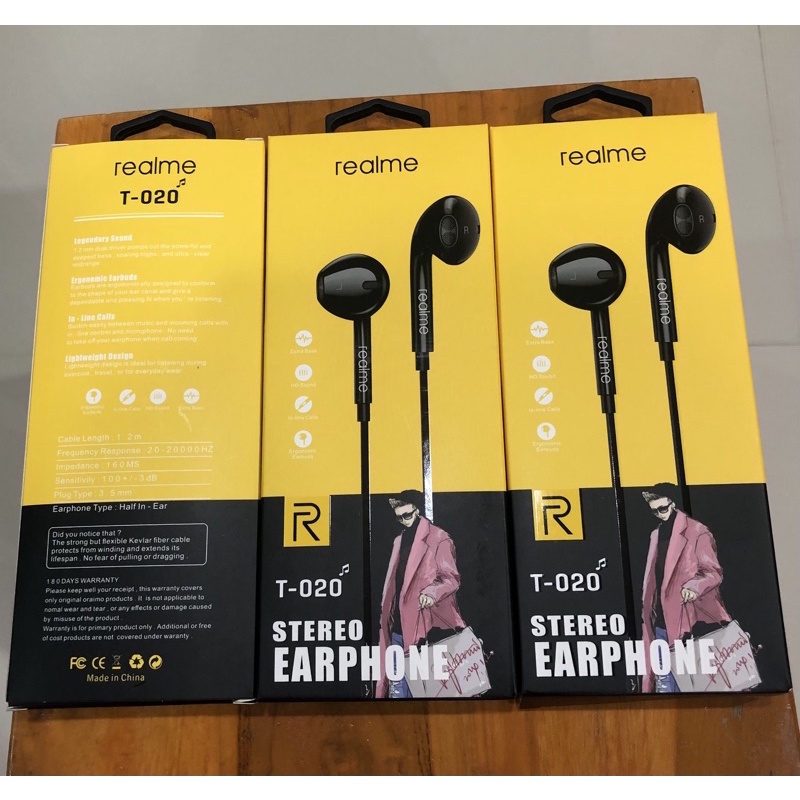 หูฟังRealme เสียงดีเบสหนักของใหม่(T-020)