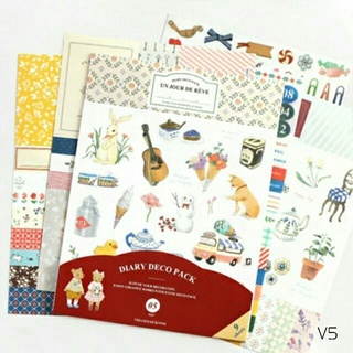 สติ๊กเกอร์ติดไดอารี่ Diary Deco Pack (016)