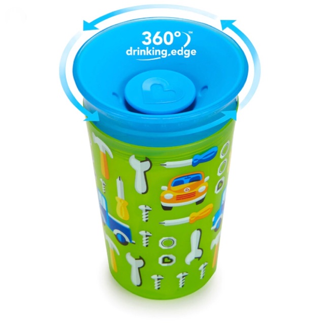 แก้วหัดดื่ม Munchkin Miracle 360 Decorated Trainer Cup 9oz